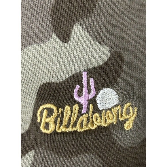 Billabong Women’s After Surf Green Camo Sweatshirt New Without Tags Size Small - Picture 4 of 11